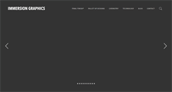 Desktop Screenshot of immersiongraphics.com